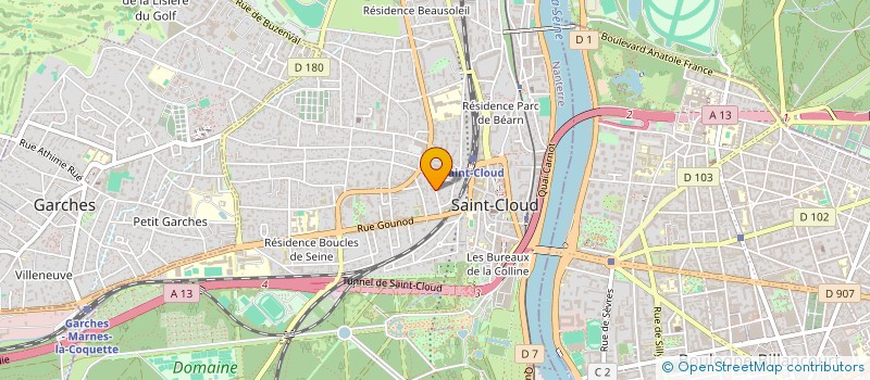 localisation de l'entreprise ASS SECOUR ET DEVELOPPEMENT à SAINT-CLOUD