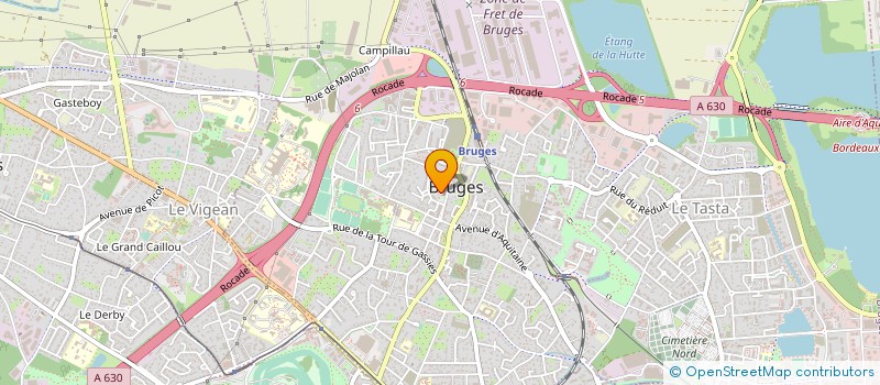 localisation de l'entreprise ASS SECOURISTES FRANCAIS CROIX BLANCHE  BRUGES