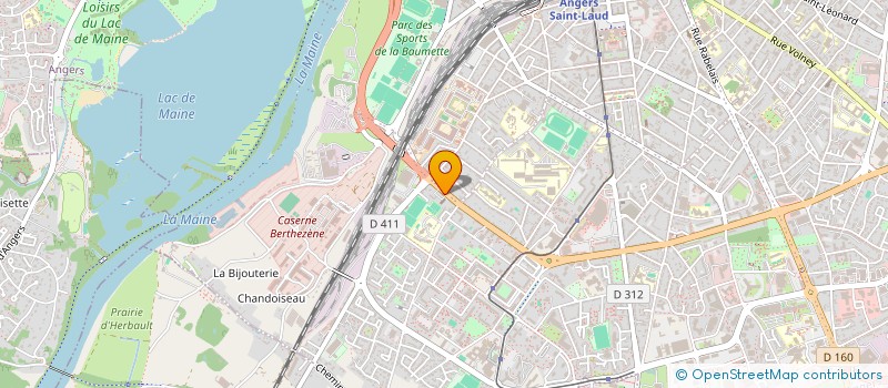 localisation de l'entreprise ASS SECTEUR PASTORAL CTRE-SUD ANGERS à ANGERS
