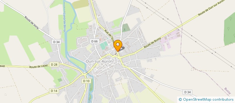localisation de l'entreprise ASS SECTEUR PASTORAL DUN-LEVET-PLAIMPIED  DUN-SUR-AURON