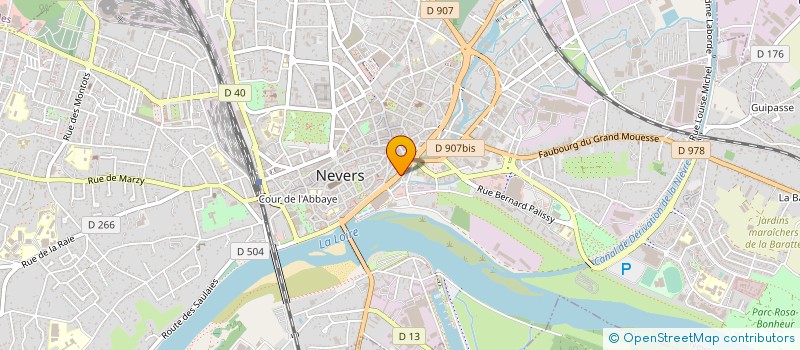 localisation de l'entreprise ASS SECTION DEPARTEMENTALE DU SNES à NEVERS