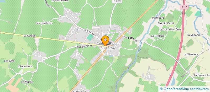 localisation de l'entreprise ASS SECTION GYMNASTIQUE VOLONTAIRE à BEAULIEU-SUR-LAYON