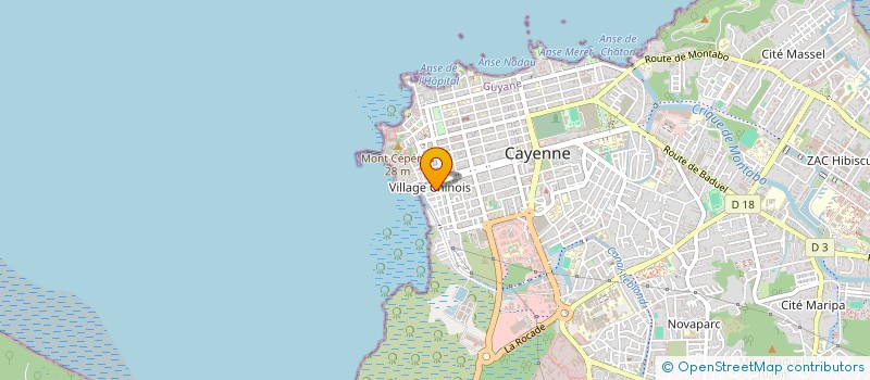 localisation de l'entreprise ASS SECURITE MOUN VILLAGE CHINOIS  CAYENNE