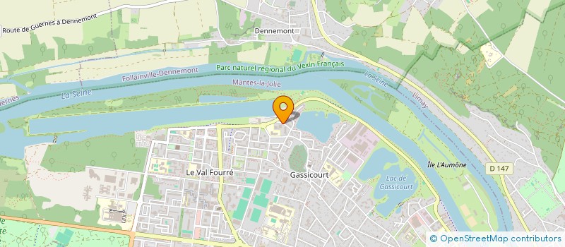 localisation de l'entreprise ASS SEDAFOR COLLECTIVITES  MANTES-LA-JOLIE