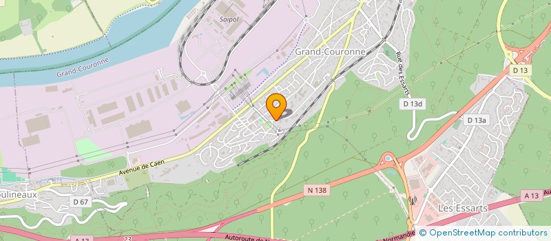 localisation de l'entreprise ASS SEINO-MARINE DEVELOPPEMENT DURABLE ET SOLIDAIRE  GRAND-COURONNE