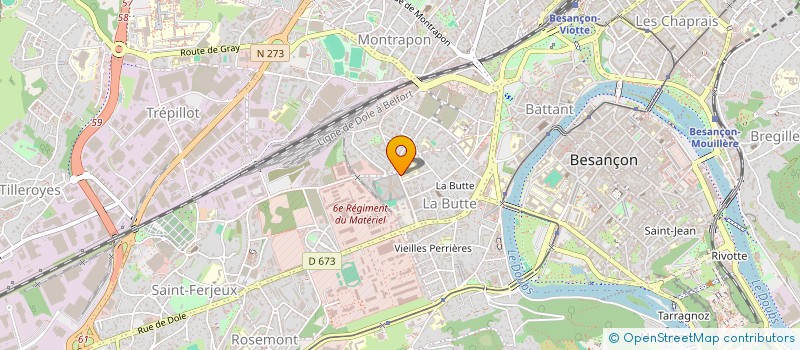 localisation de l'entreprise ASS SEIZE MILLE RESEAU ART CONTEMPORAIN BOURGOGNE FRANCHE COMTE  BESANCON