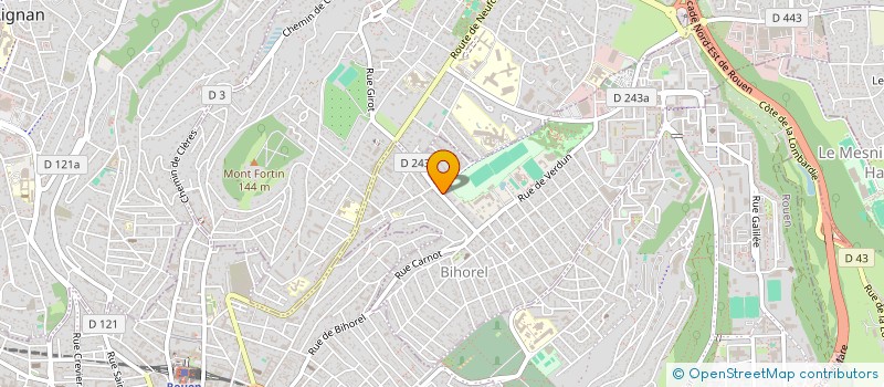 localisation de l'entreprise ASS SENSIBIL DEVELOP APTITUDES PHYSIQUES  BIHOREL