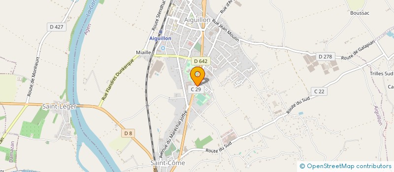 localisation de l'entreprise ASS SEPAN LG RESERVE N DE LA MAZIERE à AIGUILLON