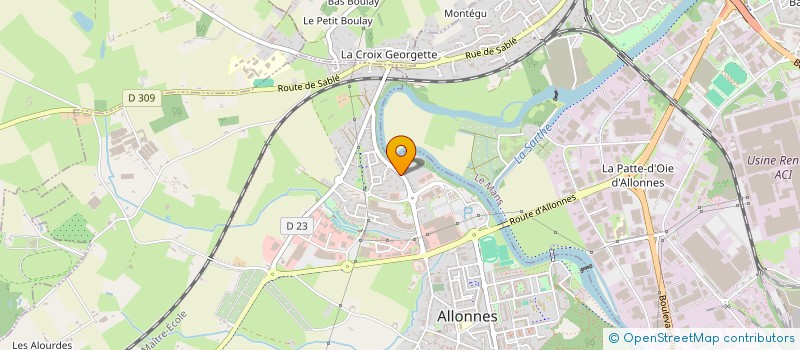 localisation de l'entreprise ASS  SEQUANA à ALLONNES