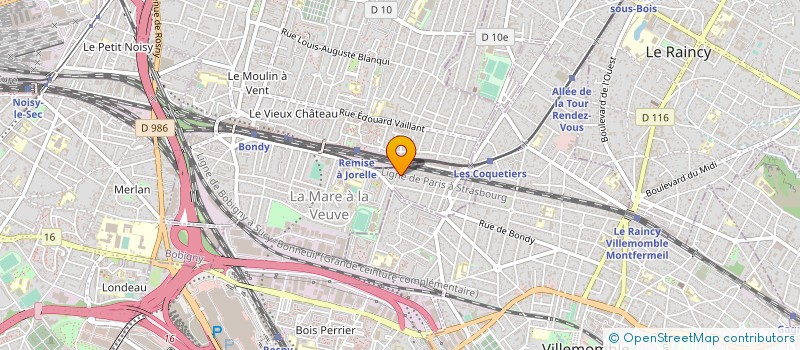 localisation de l'entreprise ASS SERBIE - BONDY  BONDY