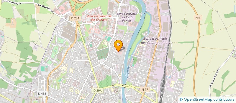localisation de l'entreprise ASS SERVIC RESERV GITES RURAUX YONNE à AUXERRE