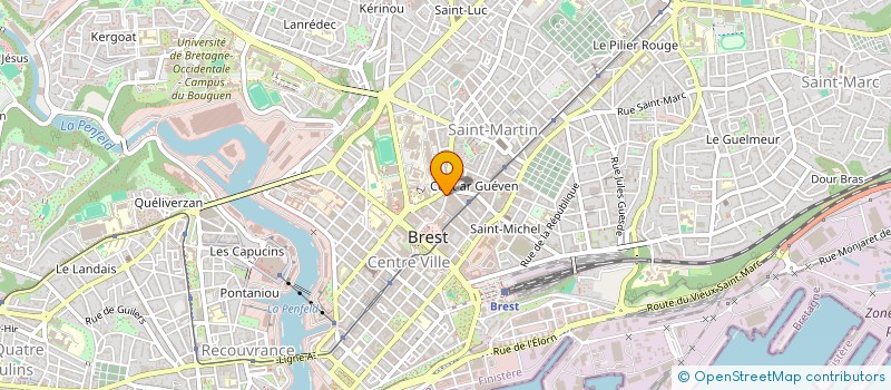 localisation de l'entreprise ASS SERVIC SOINS URGENCES MEDIC FINIST à BREST