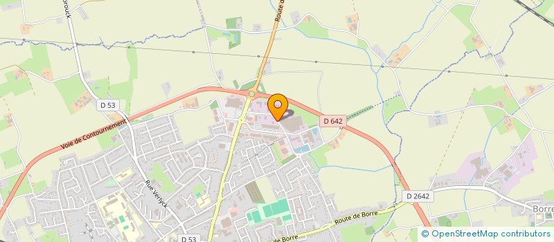 localisation de l'entreprise ASS SERVICE DE REMPLACEMENT DES FLANDRES à HAZEBROUCK