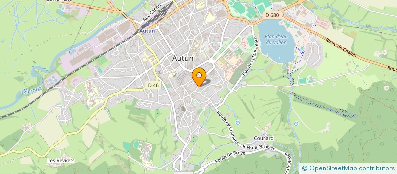 localisation de l'entreprise ASS SERVICE DIOCESAIN ENSEIGNEM CATHOLIQ  AUTUN