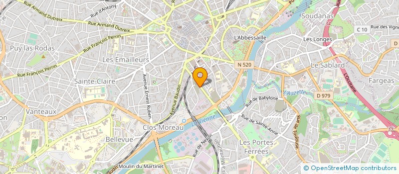 localisation de l'entreprise ASS SERVICE FORMA EMPLOI LIMOUSIN à LIMOGES
