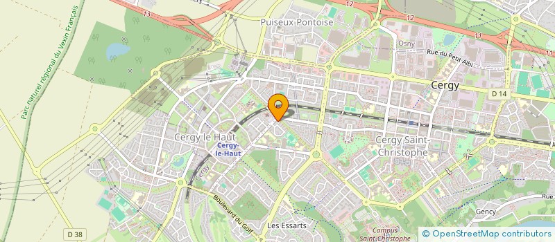 localisation de l'entreprise ASS SERVICE INFORM CONSE FAMILIAL BUDGET à CERGY