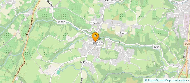 localisation de l'entreprise ASS SERVICE REPAS ORLIENAS à ORLIENAS