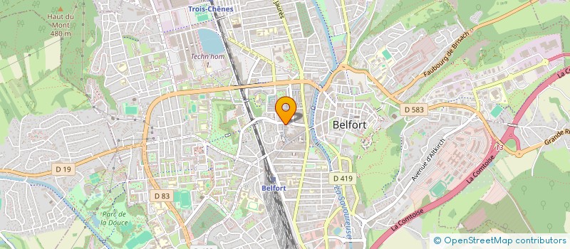 localisation de l'entreprise ASS SERVICE SOINS D'EDUCATION SPECIALE à BELFORT