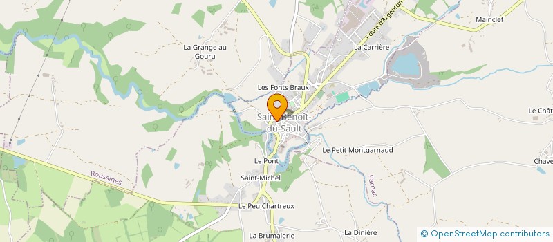 localisation de l'entreprise ASS SERVICE SOINS INFIRMIERS A DOMICILE à SAINT-BENOIT-DU-SAULT