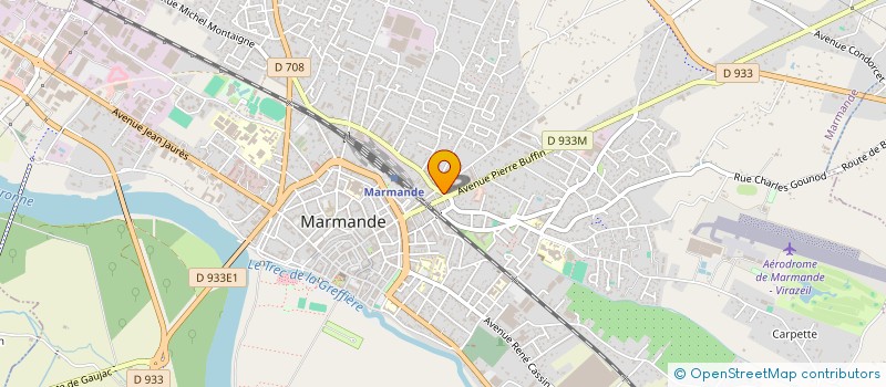 localisation de l'entreprise ASS SERVICES ET SOINS A DOMICILE  MARMANDE