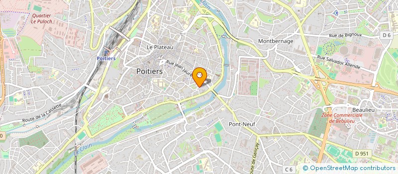 localisation de l'entreprise ASS SERVICES UNIVERSITAIRES REDUCTIONS à POITIERS
