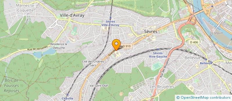 localisation de l'entreprise ASS SEVRIENNE ETUDE GYNECOLOGIE OBSTETRI à SEVRES