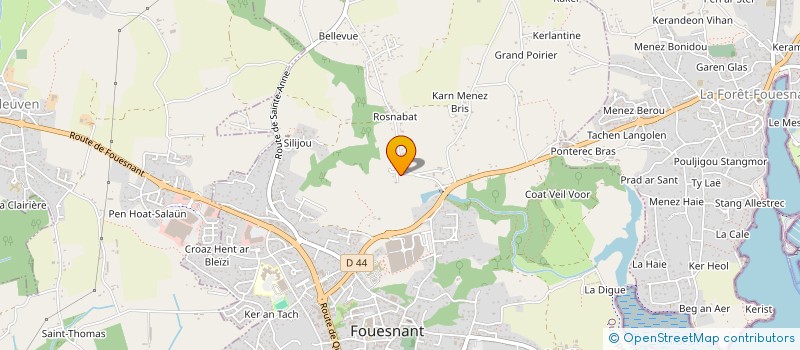 localisation de l'entreprise ASS SEXTANT à FOUESNANT