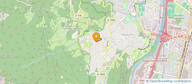localisation de l'entreprise ASS  SEYSSINS J'AIME à SEYSSINS