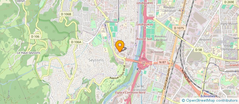 localisation de l'entreprise ASS SEYSSINS RONDEAU RIVE GAUCHE à SEYSSINS