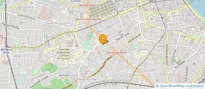 localisation de l'entreprise ASS SFIMS SUD OUEST à BORDEAUX