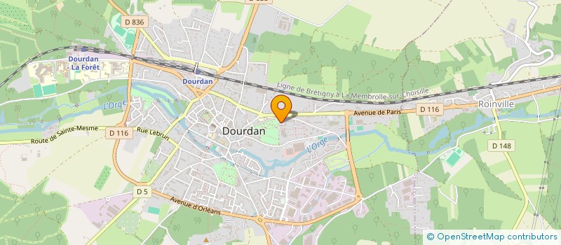localisation de l'entreprise ASS SHANTI YOGA à DOURDAN