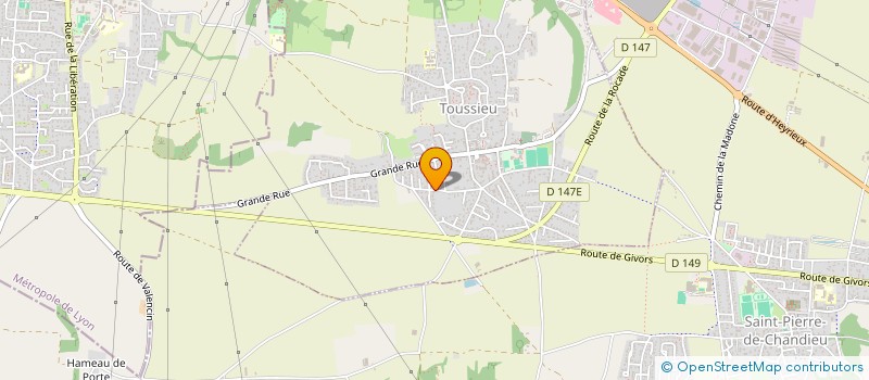 localisation de l'entreprise ASS  SHU LA JUMENTERIE  SAINT-PIERRE-DE-CHANDIEU