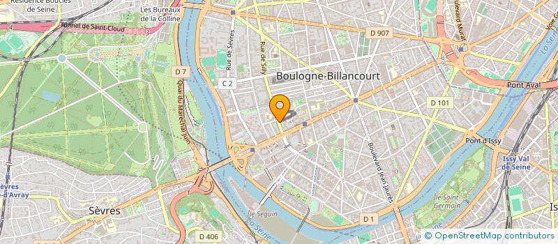 localisation de l'entreprise ASS SILLY RESTAURATION à BOULOGNE-BILLANCOURT