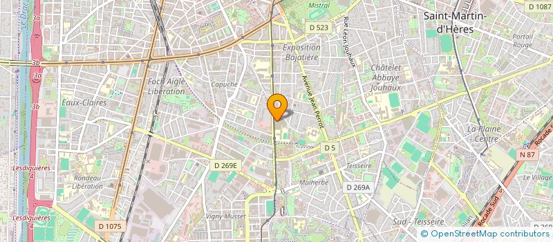 localisation de l'entreprise ASS SIRIUS  GRENOBLE