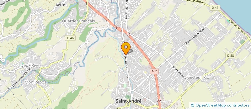 localisation de l'entreprise ASS SIVA SOUPRAMANIEN ST ANDRE à SAINT-ANDRE