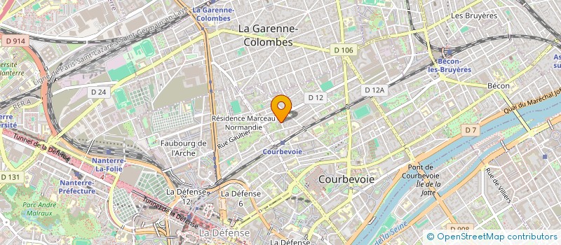 localisation de l'entreprise ASS SKENART à COURBEVOIE