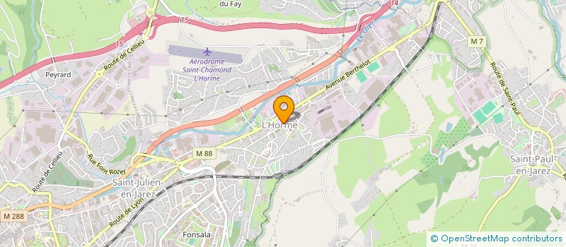 localisation de l'entreprise ASS SKI LOISIR L HORME ST ETIENNE  L'HORME