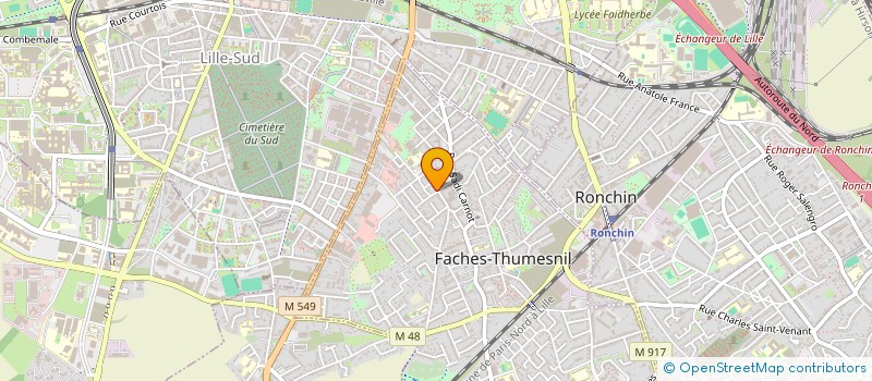 localisation de l'entreprise ASS SKUA  FACHES-THUMESNIL