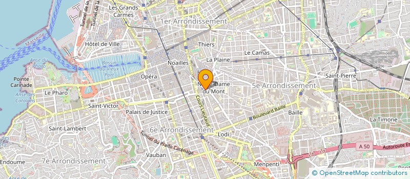 localisation de l'entreprise ASS SLC LES HAUTS DE CATINAT à MARSEILLE