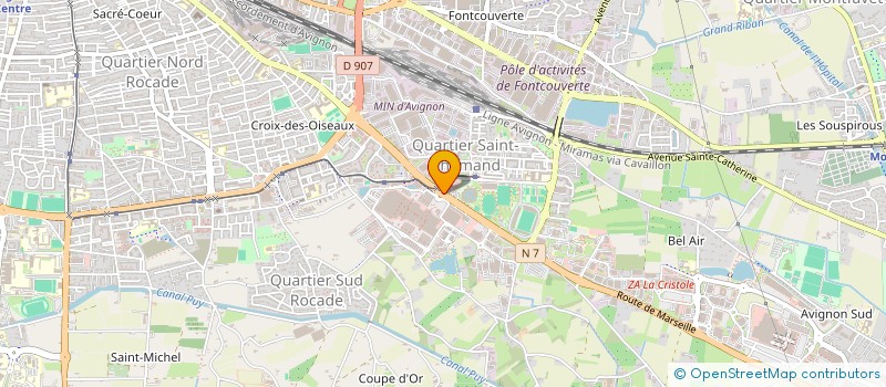 localisation de l'entreprise ASS SOA XIII (SPORTING OLYMPIQUE AVIGNONNAIS XIII) à AVIGNON