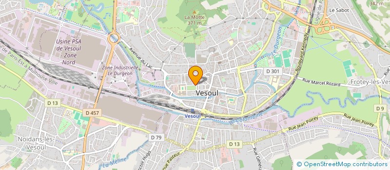 localisation de l'entreprise ASS SOC & CULTUR DDTEFP 70  VESOUL