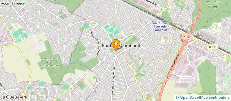 localisation de l'entreprise ASS SOC ENTR MEMB LEG HONNEUR SECT 77 à PONTAULT-COMBAULT