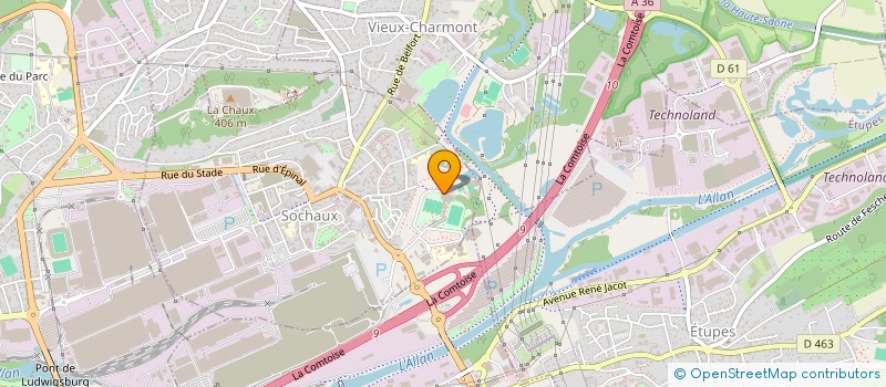 localisation de l'entreprise ASS.SOCHALIENNE D AIKIDO  SOCHAUX