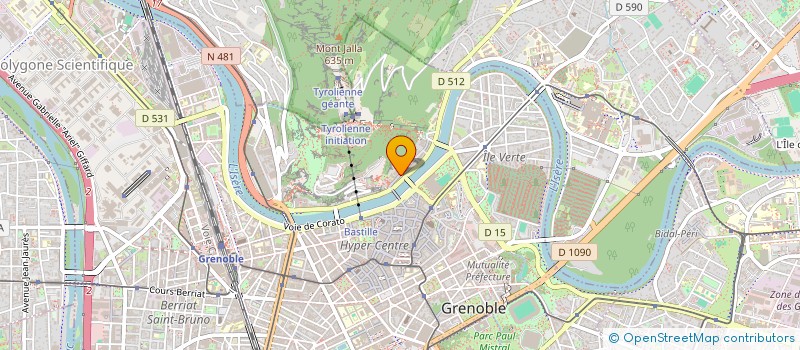 localisation de l'entreprise ASS  SOCIALE CULTURELLE BREUIL VIF à GRENOBLE