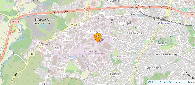 localisation de l'entreprise ASS SOCIALE CULTURELLE ET SPORTIVE à COLOMIERS