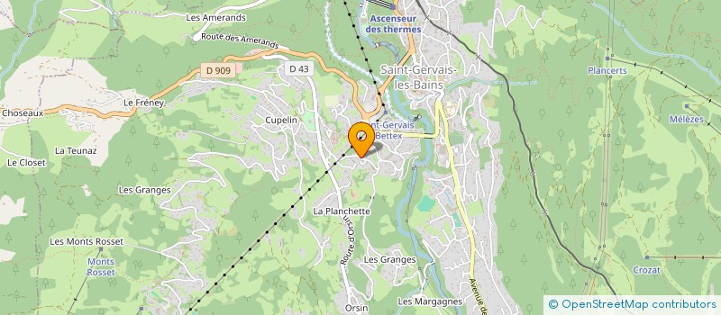 localisation de l'entreprise ASS SOCIALE LE LOGIS SAVOYARD  SAINT-GERVAIS-LES-BAINS