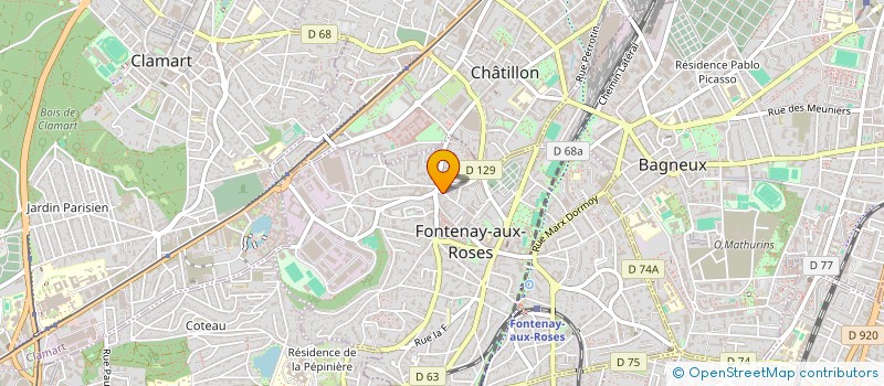localisation de l'entreprise ASS SOCIETE CULTURE ET COMMUNICATION à FONTENAY-AUX-ROSES