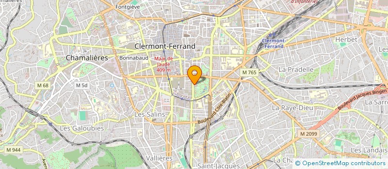 localisation de l'entreprise ASS SOCIETE DES AMIS DES UNIVERSITES  CLERMONT-FERRAND