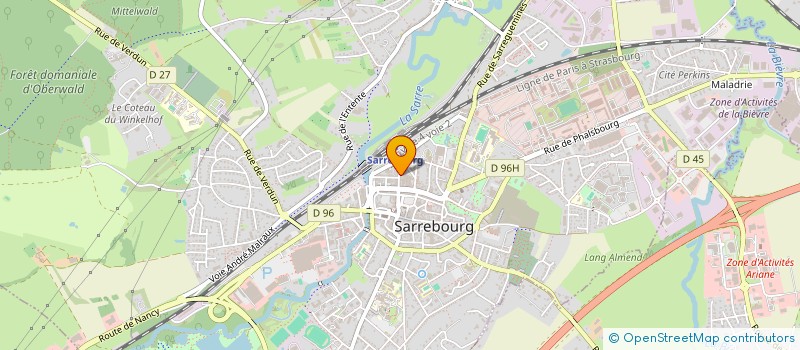 localisation de l'entreprise ASS  SOCIETE DES COMMERCANTS DE SARREBOU  SARREBOURG