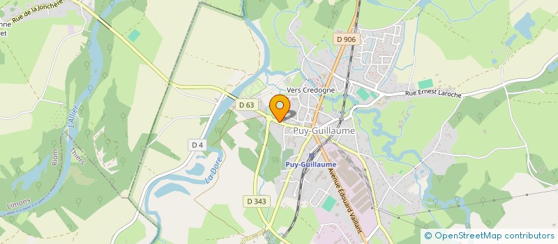 localisation de l'entreprise ASS SOCIETE MUSICALE ENFANTS DE LA DORE à PUY-GUILLAUME